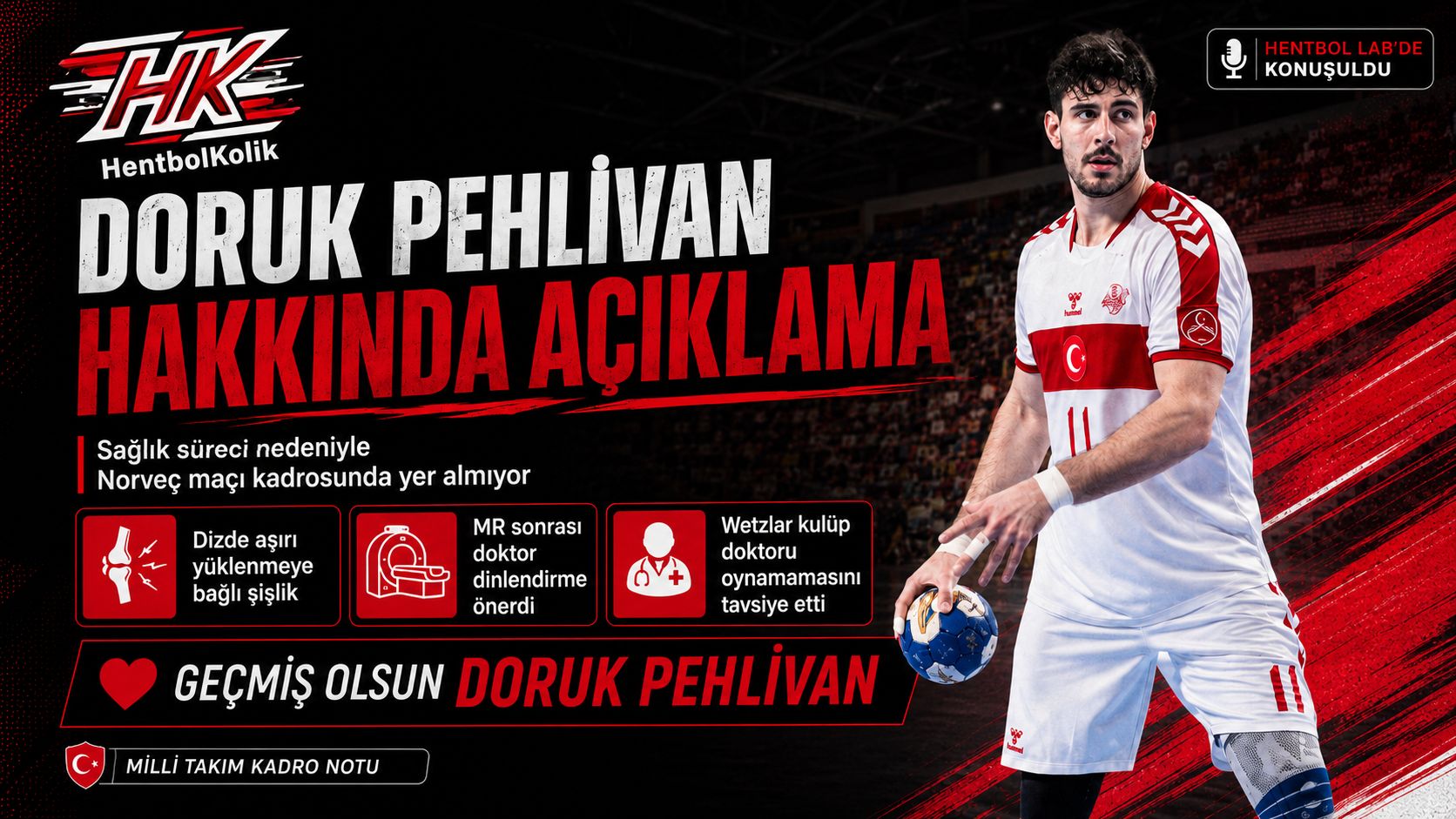 Doruk Pehlivan'ın Milli Takım Yokluğu Netleşti: Sağlık ve Yük Yönetimi