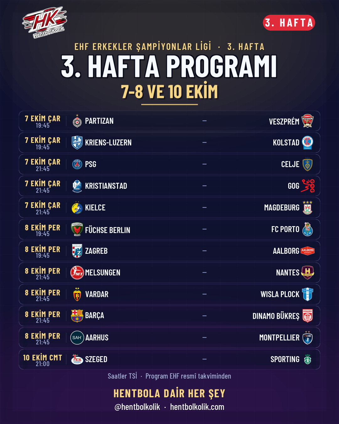 3. hafta programı