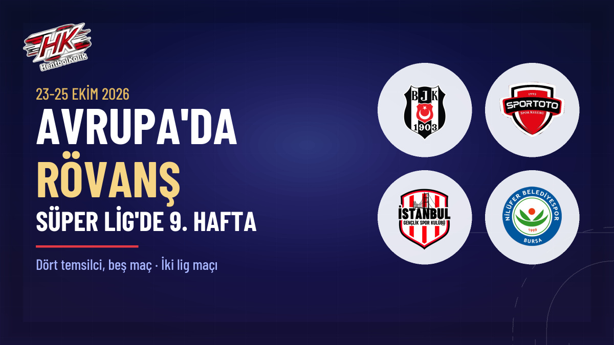 Avrupa'da Rövanş Haftası, Süper Lig'de 9. Hafta: Dört Takım Tur İçin Sahada