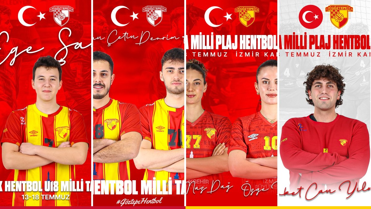 Göztepeli sporcular milli takım ve plaj hentbolu kamplarında