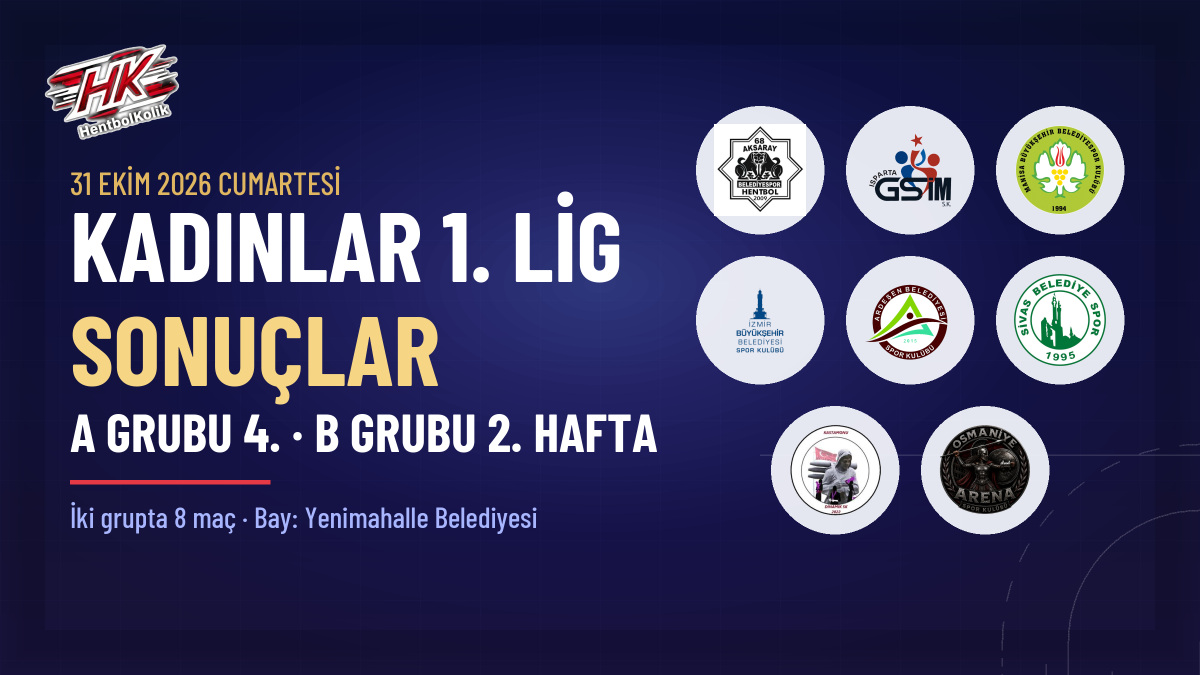 Kadınlar 1. Lig 31 Ekim sonuçları