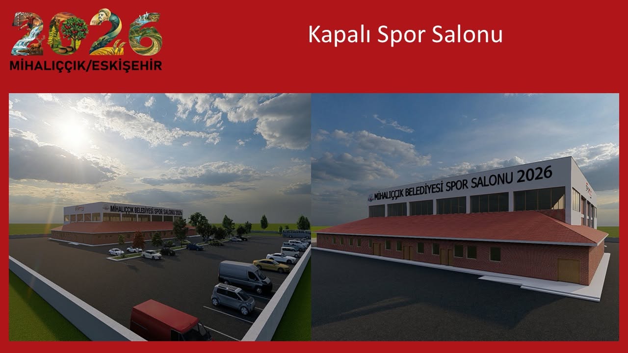 Mihalıççık Municipality Sports Arena 2026 (project rendering)