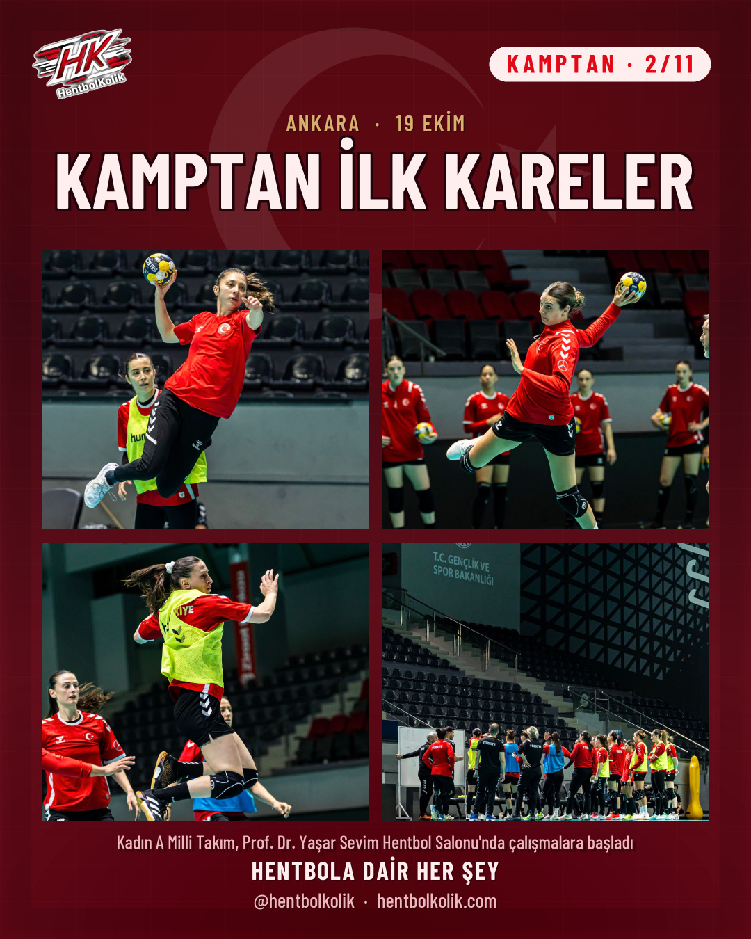 Kadın A Milli Takım Ankara kampından kareler