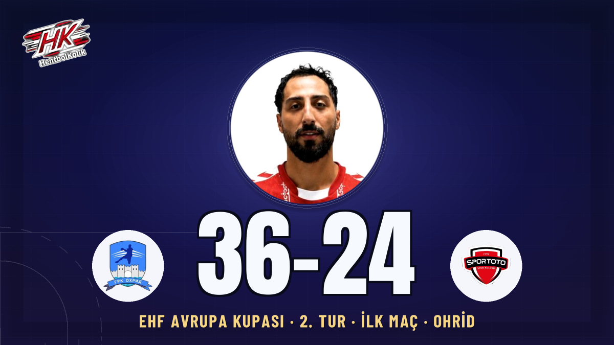 GRK Ohrid, Avrupa Kupası'nda Spor Toto'yu 36-24 Yendi