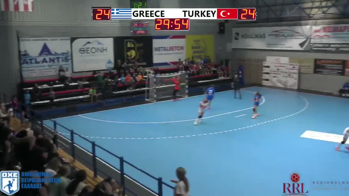 U16 Kadın Milli Takım - Yunanistan maçının son saniyeleri