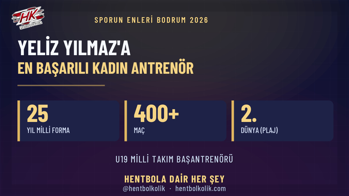 Yeliz Yılmaz'a "En Başarılı Kadın Antrenör" ödülü