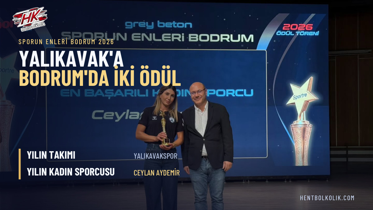 Yalıkavakspor'a Bodrum'da iki ödül: yılın takımı ve yılın kadın sporcusu
